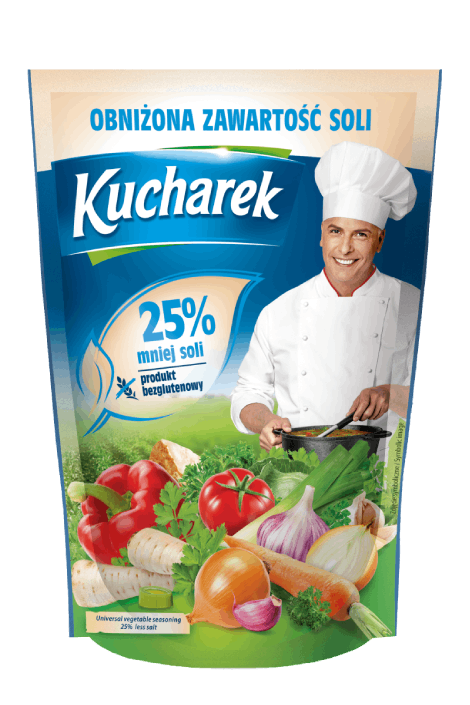 Приправа до страв Kucharek 25% менше солі