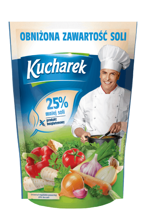 Приправа до страв Kucharek 25% менше солі