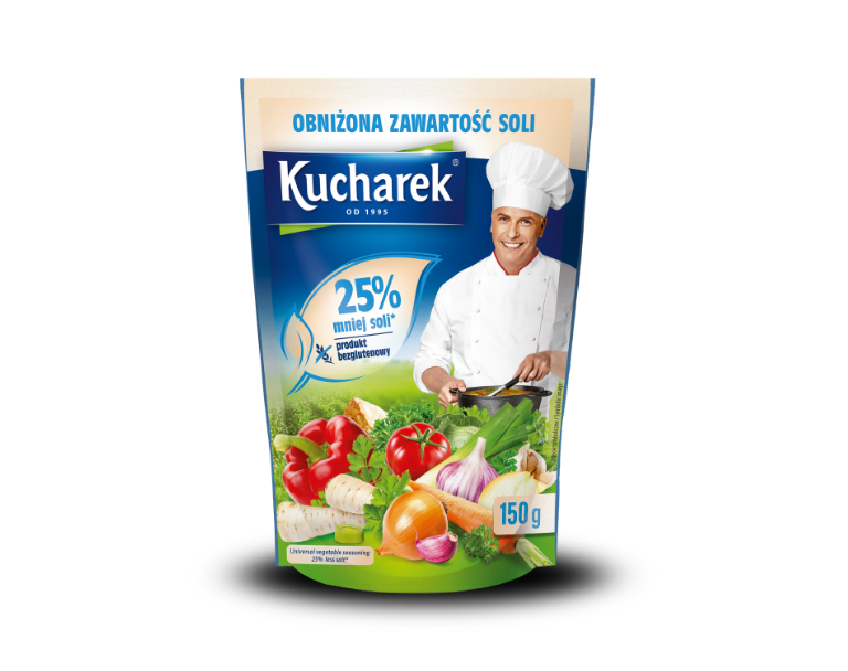 Приправа до страв Kucharek 25% менше солі