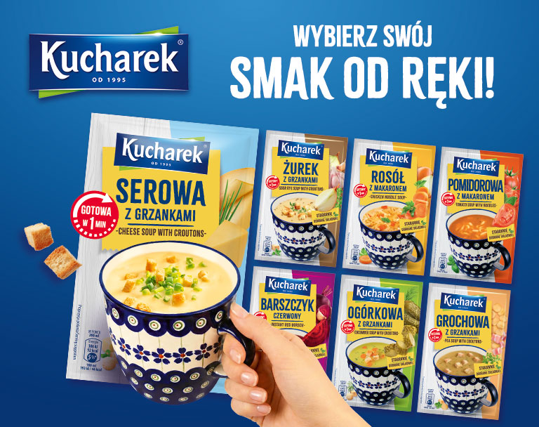 NOWOŚĆ: Zupki jednoporcjowe Kucharek – ciepło, smacznie, na już!