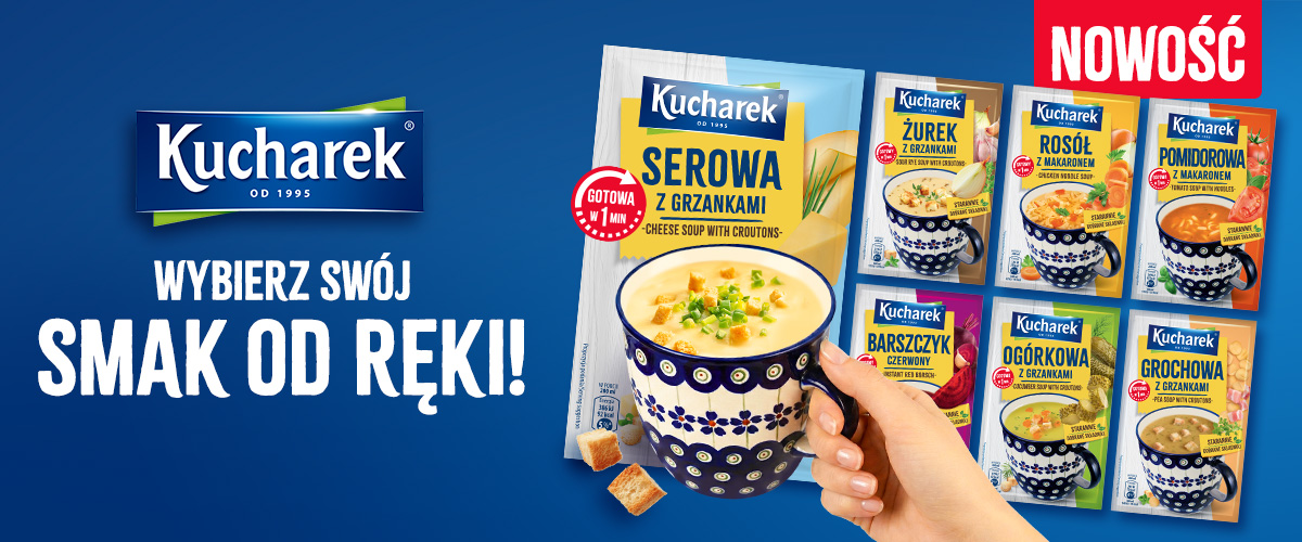 NOWOŚĆ: Zupki jednoporcjowe Kucharek – ciepło, smacznie, na już!