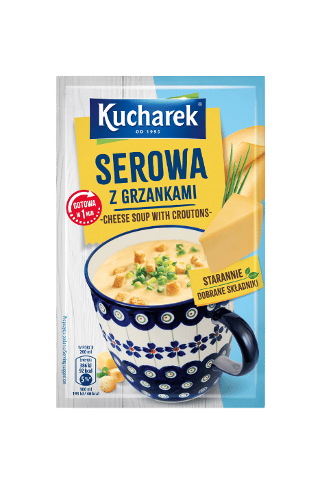 Serowa z grzankami