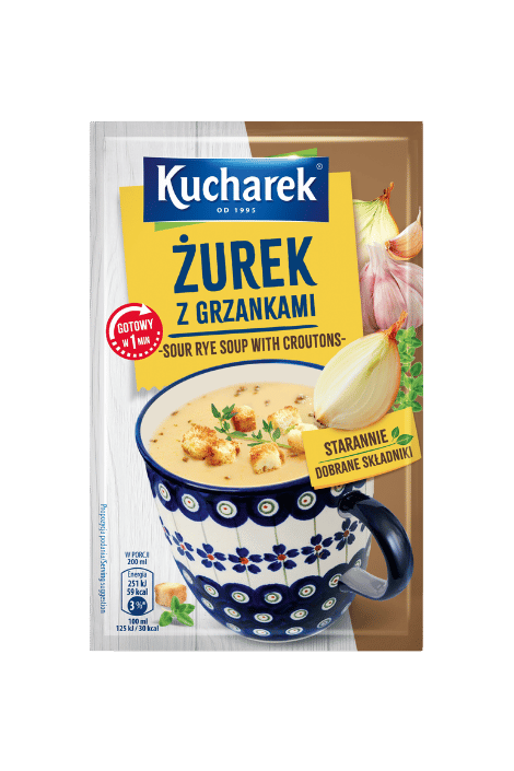 Żurek z grzankami