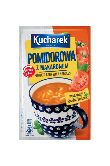Tomato soup with noodles