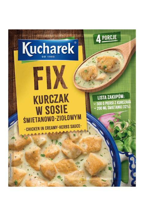 Chicken in Creamy-Herb Sauce