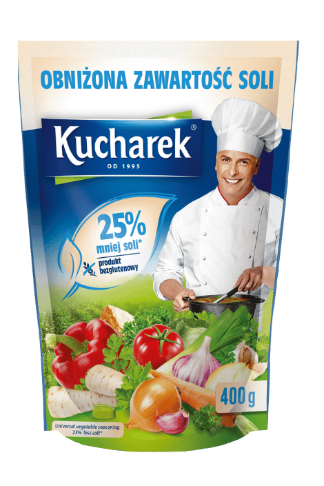 Kucharek with 25% less salt
