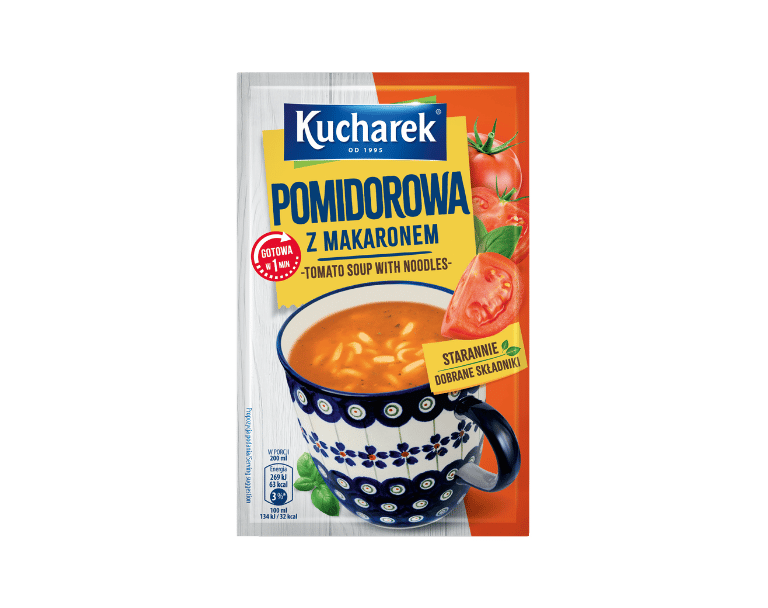 Tomato soup with noodles